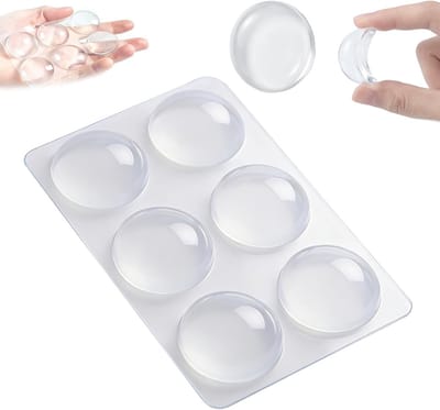 Zelfklevende rubberen stop voor deurgrepen en meubels, antislip, transparant, 4 cm diameter, bescherming tegen krassen en slijtage