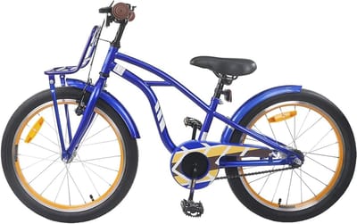 Kinderfiets - Jongensfiets Meisjesfiets - Veilig Fietsen Leren - Stalen Frame - 12 inch - Blauw