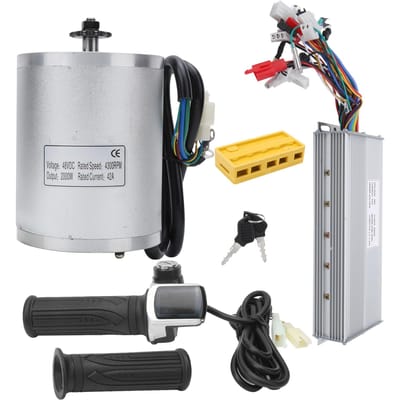 48V 2000W Elektrische Borstelmotor met Controller Kit E?Fiets Ombouw Accessoire Set gray