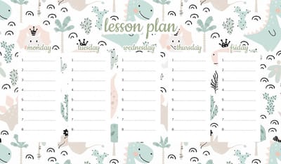 Wallvy Serie - Magnetische Lesrooster - 30x17,5cm - Kinderdinosaurus - Meisjes