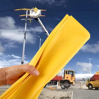 Elektrische isolatiedeken - Veiligheidsdeken - Werkplek isolatie - Hoog/laagspanning - Aanpasbaar - Zwart