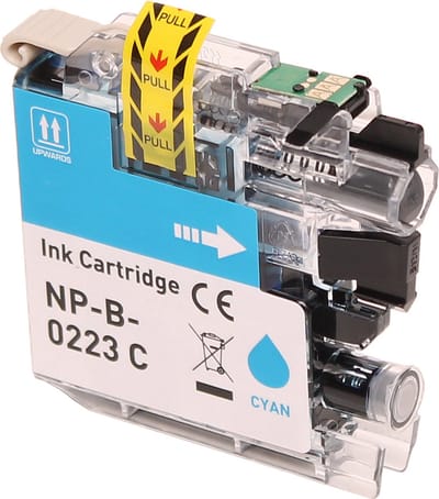 ABC huismerk inkt cartridge geschikt voor Brother LC-221C LC-223C cyan voor Brother DCP-J4120DW DCP-J562DW MFC-J1100 MFC-J1140W MFC-J1150DW MFC-J1170DW MFC-J1180DWT MFC-J4420DW MFC-J4425DW