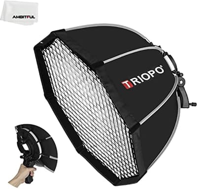 Fotobord 90 cm Octagon Umbrella Softbox voor Snelle Installatie - Geschikt voor Studio en Outdoor Fotografie