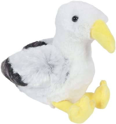 Pia Soft Toys Knuffeldier Meeuw - zachte pluche stof - premium kwaliteit knuffels - Vogels - 20 cm - Meeuwen