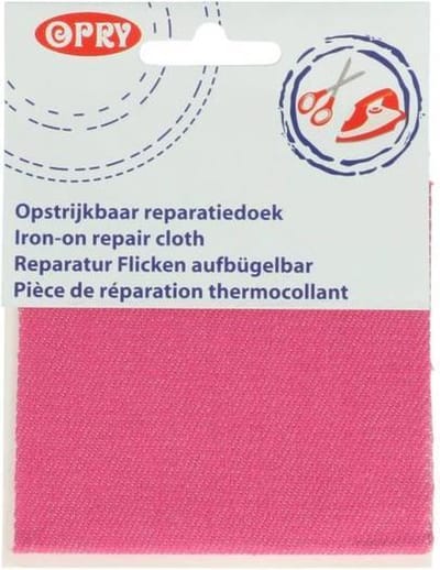 OPRY REPARATIEDOEK JEANS OPSTRIJKBAAR 10X40CM COLOR PINK