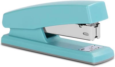 Mini Nietmachine - Kleine Nietmachine Kantoor - Papier Organiseren - Draaibare Nietgleuf - 123 x 34 mm - Blauw