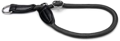 lionto Hondenhalsband, nylon slipband met stopring Ø 0,8 cm zwart 30 cm