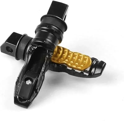 Voetsteunen Motorfiets - Passagier Pedalen - Comfortabel Rijden - Aluminium Legering - 12 cm Lengte - Zwart
