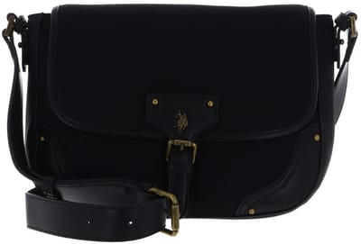 U.S. POLO ASSN. schoudertas Monroe Flap Bag Black zwart