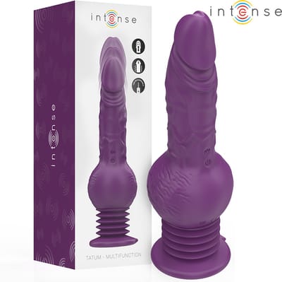 INTENSE - TATUM MULTIFUNCTIONELE VIBRATOR MET OP- EN NEERGAANDE TRILLINGEN 24 CM PAARS | VIBRATOR | VIBRATOR VOOR VROUWEN | SEX TOYS VOOR VROUWEN | SEKSSPEELTJES VOOR VROUWEN