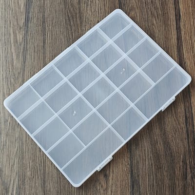Dailygoods - Opbergdoos - Sorteerdoos Voor Kleine Onderdelen - Stevig en Milieuvriendelijk - Transparant - Assortimentsdoos - Ideaal Voor Sieraden en...