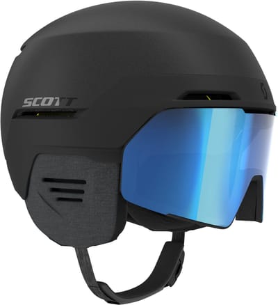 Scott Blend Plus LS Skihelm met Geïntegreerde Skibril - Zwart