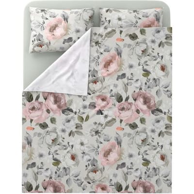 LIVARNO Renforcé beddengoedset 240 x 220 cm (wit/beige/groen)