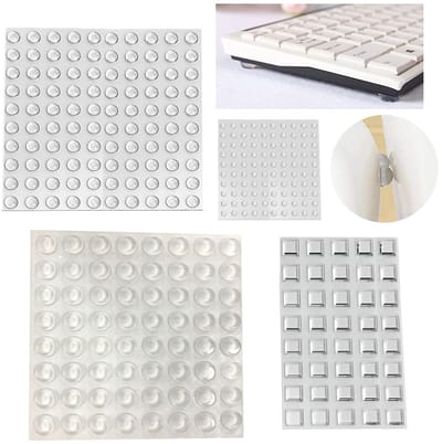 buffer, transparant beschermbuffer, meubelbuffer, rubber deurbuffer voor geluids- en slagdemping voor deuren, kasten, toetsenborden (304 stuks (4 maten))