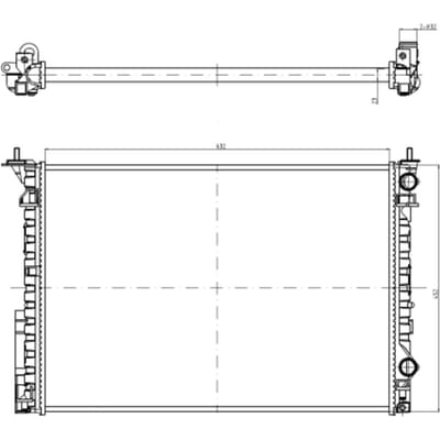 Radiator, motorkoeling Economy Class NRF 58242A