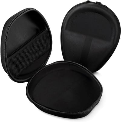 Hoofdtelefoon Opbergtas - Reis Case - Bescherming - Opvouwbaar Ontwerp - 22x19x10cm - Geel
