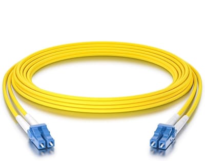 Glasvezelkabel - Patchkabel Jumper - Netwerkverbinding - Singlemode Duplex - 0.5 Meter - Geel