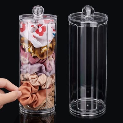 Dailygoods- Scrunchiehouder U Slot Design - Acryl Organizer - Haaraccessoires - Haarklemmen - Haarsieraad - Ruimtebesparend - Transparant