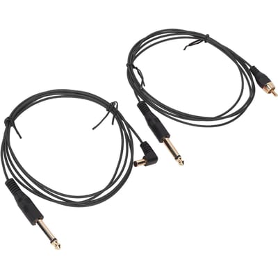 2 stuks RCA Tattoo Clip Cord 1,8m OD2,2mm Stabiele Stroom Sterke Geleidbaarheid DC Tattoo Clip Kabel Cord Black
