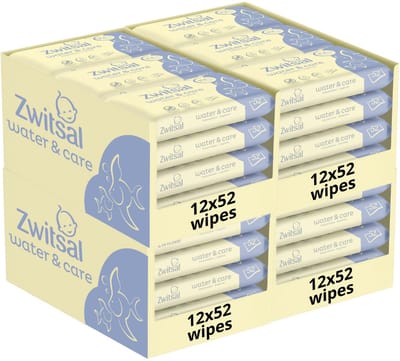 Zwitsal - Billendoekjes- Water & Care met Zwitsalgeur - 2496 babydoekjes - 48 x 52 stuks