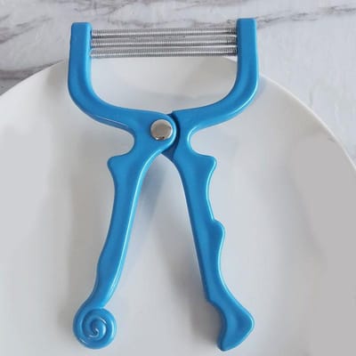 Vrouwen Epilator Mini Gezichtshaar Verwijderaar Veilige Handheld Spring Threading Gezichtsontharing voor Wang Wenkbrauwen DIY Make-up Beauty Tool blauw