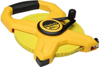 STANLEY Landmeter Fiberglas 234795 - 60 m - 12,7 mm - Open Kast