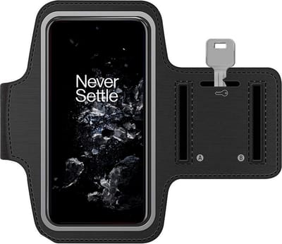 Arara Armband Geschikt voor Oneplus 10T sportarmband - hardloopband - Sportband hoesje - zwart