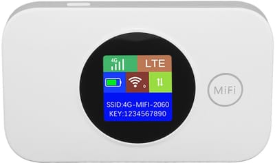 Dailygoods- Mobiele Hotspot Draagbaar - 4G Router - Ondersteunt 8-10 Gebruikers - 3000 mAh Batterij - Simkaartsleuf - Verbeterde Dekking - Wifi-router