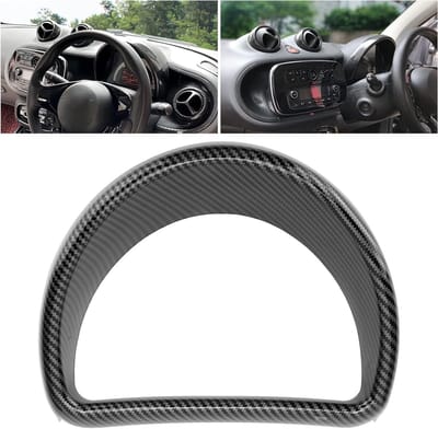 Dashboard Bekleding in Carbon Fiber Stijl voor Smart Fortwo en Forfour 453 (2015-2021) - Vervangingsonderdeel voor Interieurvernieuwing en Stijlvolle Upgrade