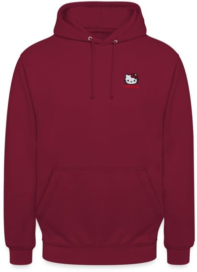 Hello Kitty Geborduurd Portret Hoodie Unisex