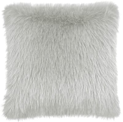 Heckettlane Perle Sierkussen - Fake Fur - 48x48 cm - Grijs