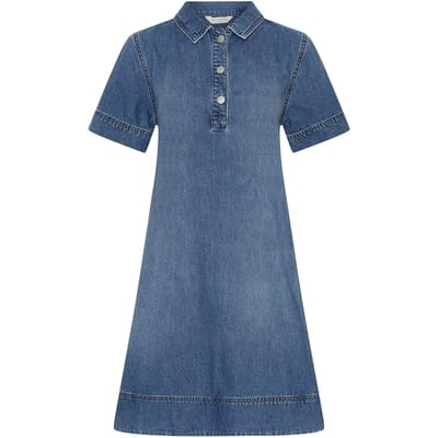 MSCH Copenhagen Mschturo Alena 2/4 Dress Dames - Jurk - Blauw - Maat S