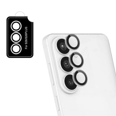 imoshion Camera Lens Protector - Geschikt voor Samsung Galaxy S26/Samsung Galaxy S26 Plus - 2 Pack - Silver Grey