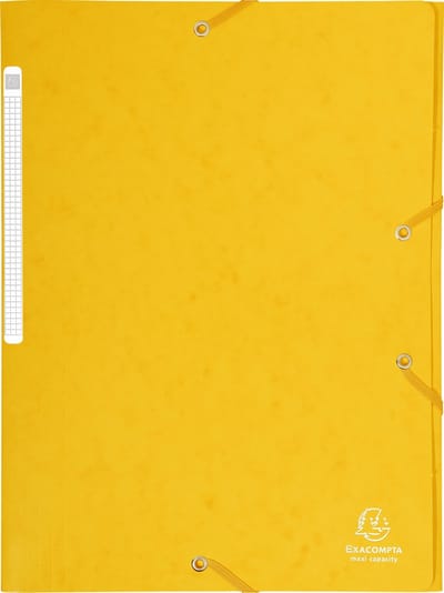 Exacompta 25x Elastomap Maxi capacity in glanskarton 425gm2 - A4 - Geel - 17106H