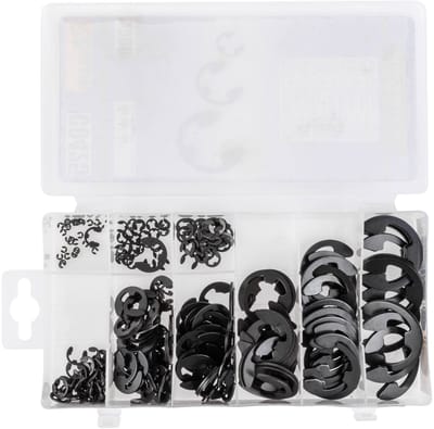 Set van 300 E-ringen / Borgringen – Assortiment in Opbergdoos | Veerstaal