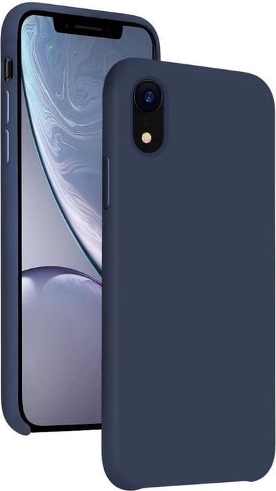 Siliconen Hoesje Backcover Geschikt voor: iPhone X / XS - Donker blauw