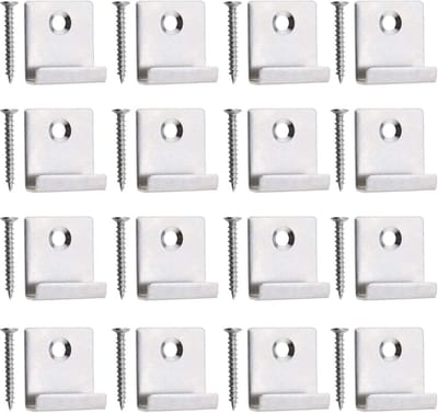 Terrasplank Bevestigers - Deck Clips - DIY Projecten - Verborgen Montage - 8mm Board - Roestvrij Staal
