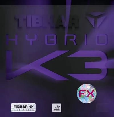 Tibhar Hybrid K3 FX - Rood - 2.0 - Tafeltennis Rubbers