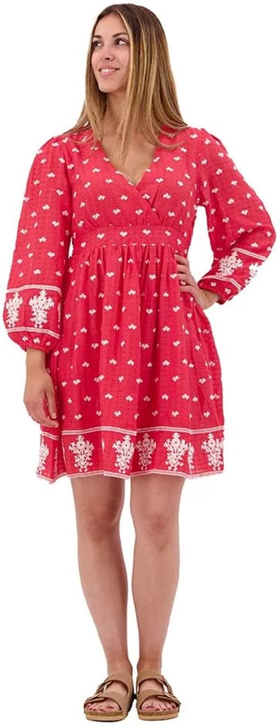 Pepe Jeans Batia Lang Mouw Jurk Rood XS Vrouw