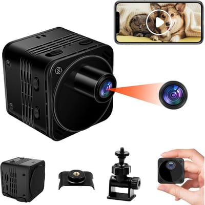 Equivera Verborgen Camera - Spionage Camera - Geheime Camera - Spy Camera - Spycamera - Spion Camera - Verborgen Mini Camera - Spy Camera Mini - Afluisteren - Afluisterapparatuur