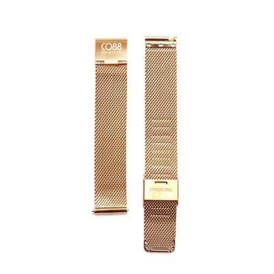 CO88 Collection Horlogeband 5-MTS015 Mesh Horlgeband - Ø16 mm - Rosékleurig