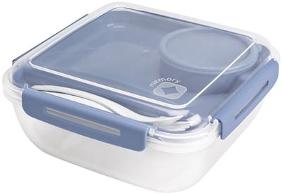 Rotho Salad To Go Lunchbox 1.7L Horizon Blauw