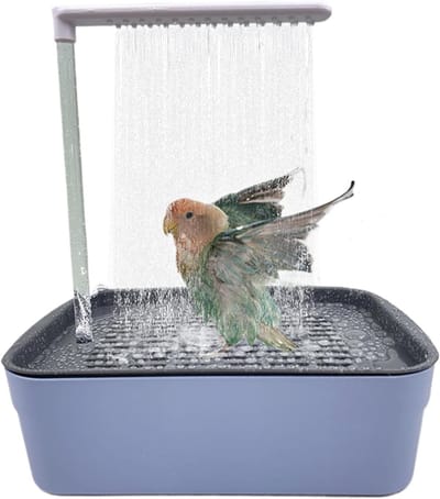 Automatisch vogelbad - USB-aangedreven badfontein voor papegaaien en langstaartpapegaaien - Recirculerend vogelbad voor kaketoes en grasparkieten