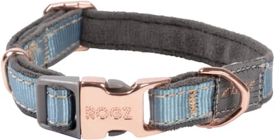 Rogz Urban Halsband Turquoise&Grijs&Rosé - Hondenhalsband - Xs