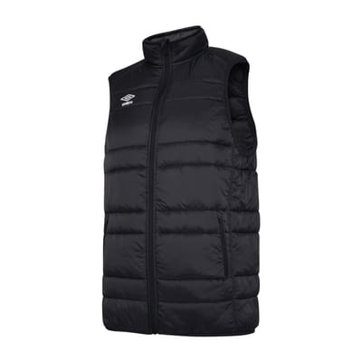 Umbro Heren Club Essential Gilet (Zwart/Wit)