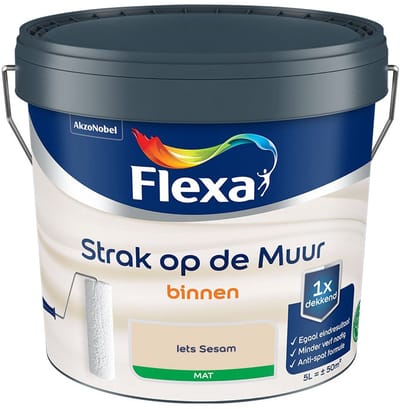 Flexa - Strak Op De Muur Binnen Mat - Iets Sesam - Mengverf - 5 L