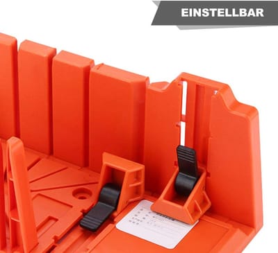Dailygoods- Verstekbak - Kunststof met 4 Snijhoeken 0°/22,5°/45°/90° - Duurzaam - Snijgereedschap - Architectonische Werkzaamheden - 35,5 x 11 x 15 cm - Zaagtafel