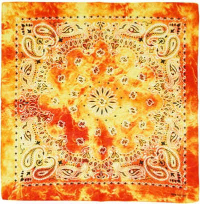 Fako Fashion - Paisley Bandana - Tie Dye - Acid Wash - Oranje