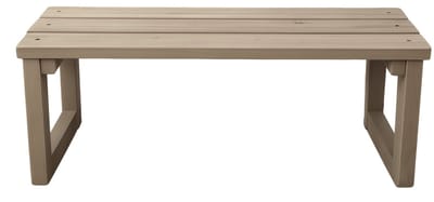 Handgemaakte Houten Tuinbank Steigerhout 2 zits - Lichtgewicht – Gemonteerd Geleverd - Bruin Tuinbank 120x45x38cm - Ideaal voor Twee Personen - Behandeld Met Olie (beits) - Bank voor Tuin / Terras / Balkon - 2 zits bank - Buitenbank