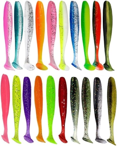 Zacht Vis Kunstaas - Plastic Vissen Aas - Vissen Op Roofvis - Levendige Gespleten Staart - 7 Cm 20 Stuks